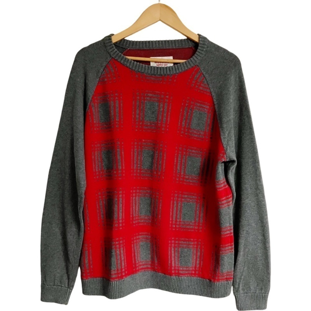 Mossimo Supply Co Pullover Sweater Men’s SZ Large 100% Cotton Long Sleeve Comfy
